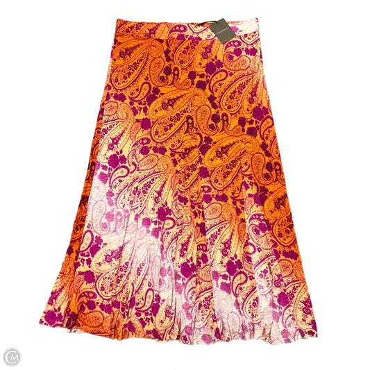 Skirt Maxi By Tommy Bahama In Orange & Pink, Size: Xl