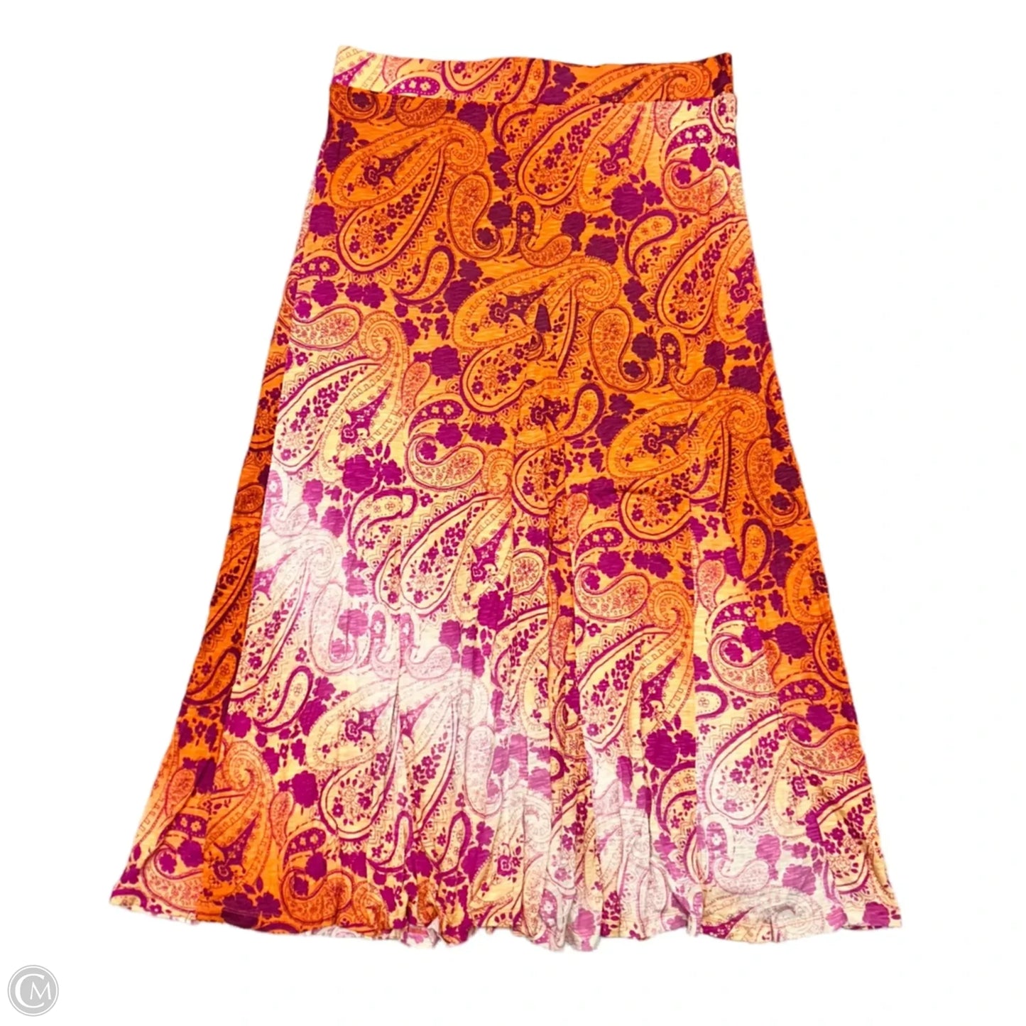 Skirt Maxi By Tommy Bahama In Orange & Pink, Size: Xl
