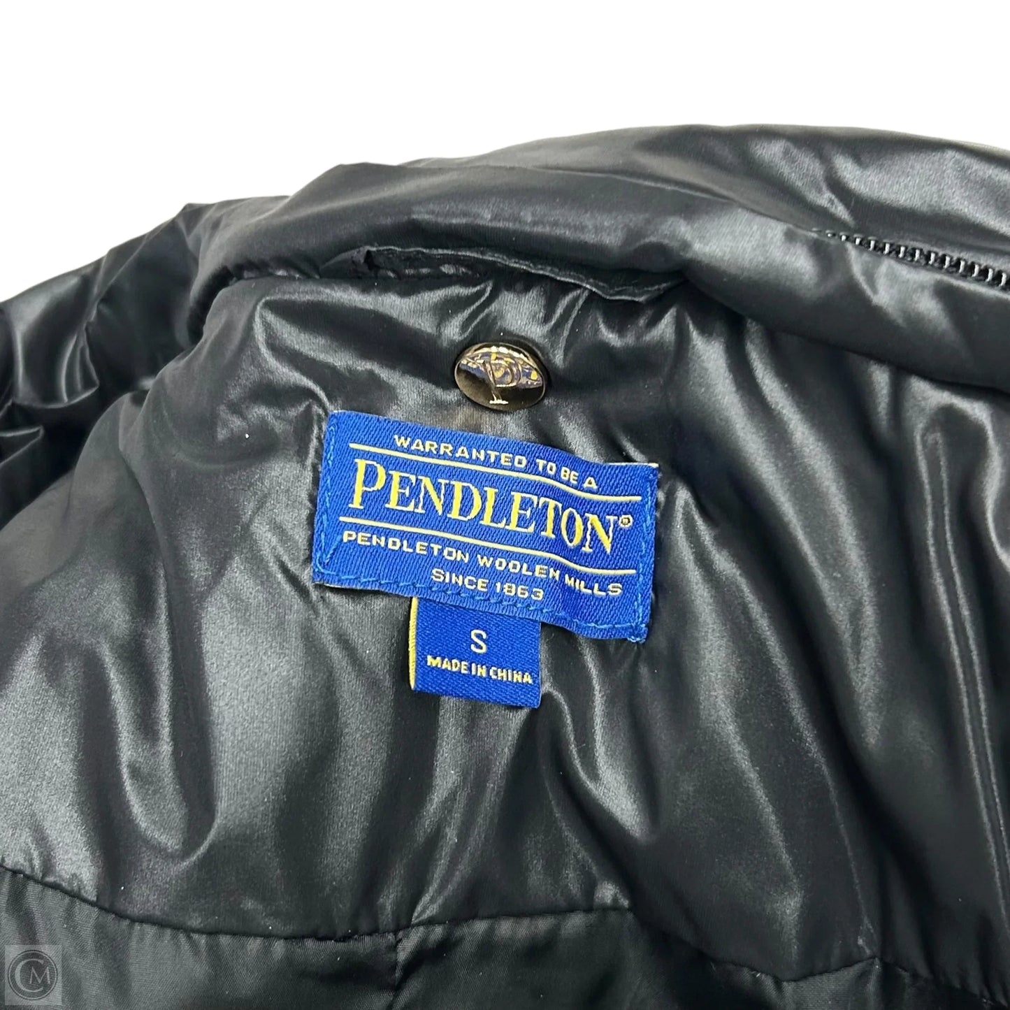 Vest Puffer & Quilted By Pendleton In Black, Size: S