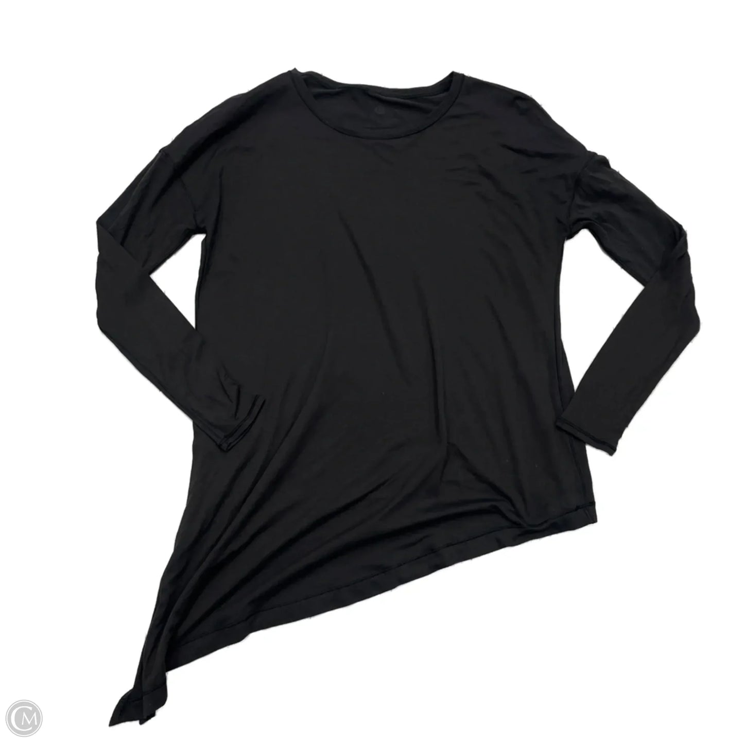Athletic Top Short Sleeve By Lululemon In Black, Size: M