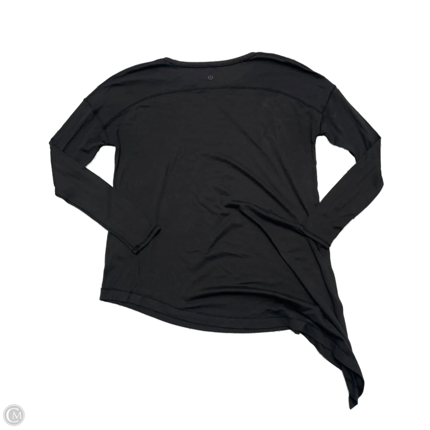 Athletic Top Short Sleeve By Lululemon In Black, Size: M