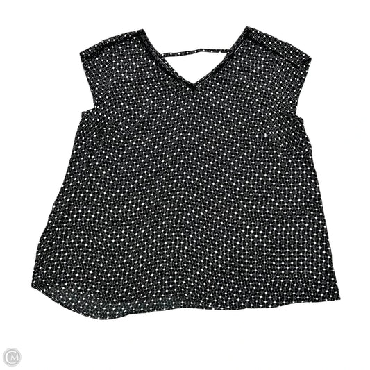 Top Short Sleeve By Dr2 In Polkadot Pattern, Size: 3x