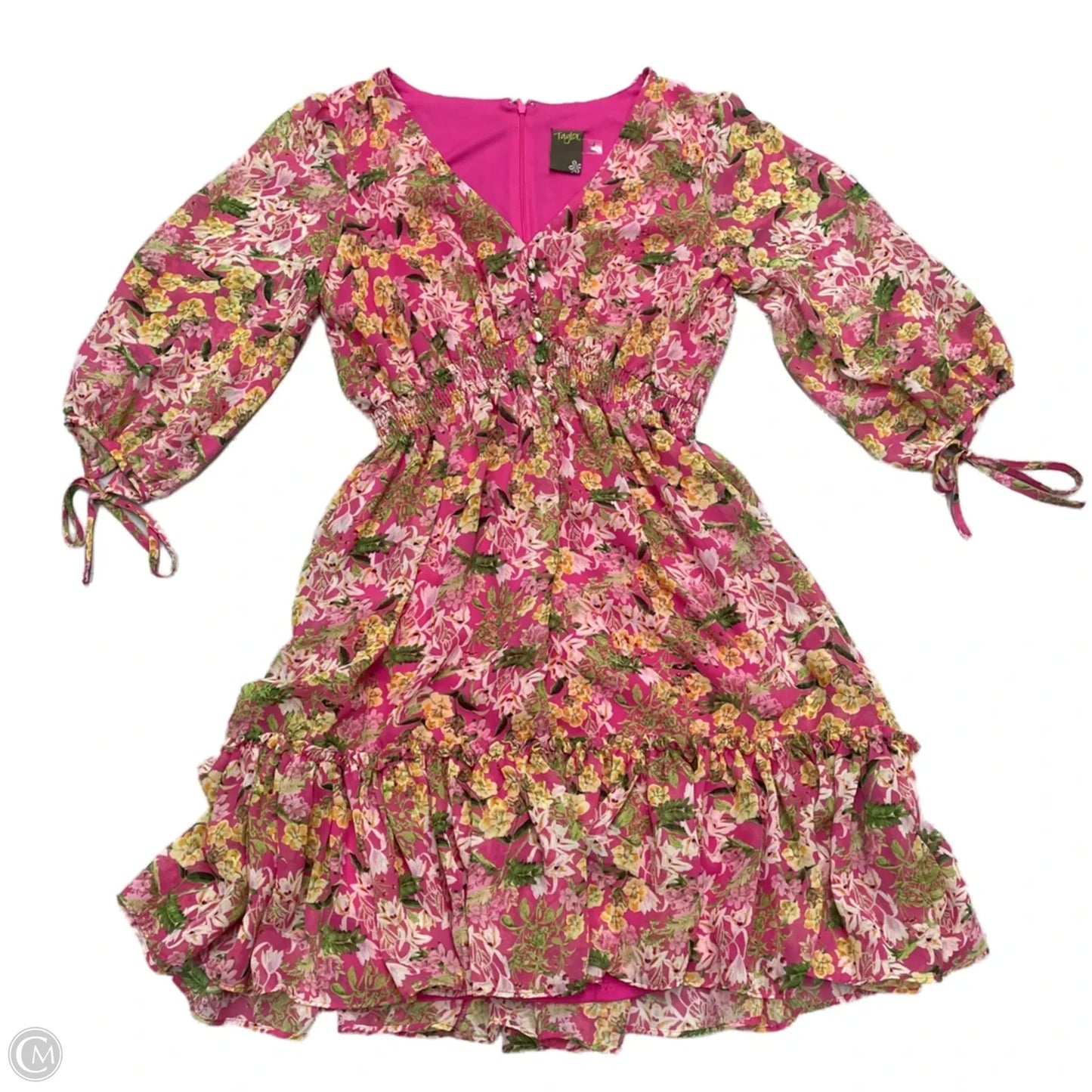 Dress Casual Short By Taylor In Floral Print, Size: S