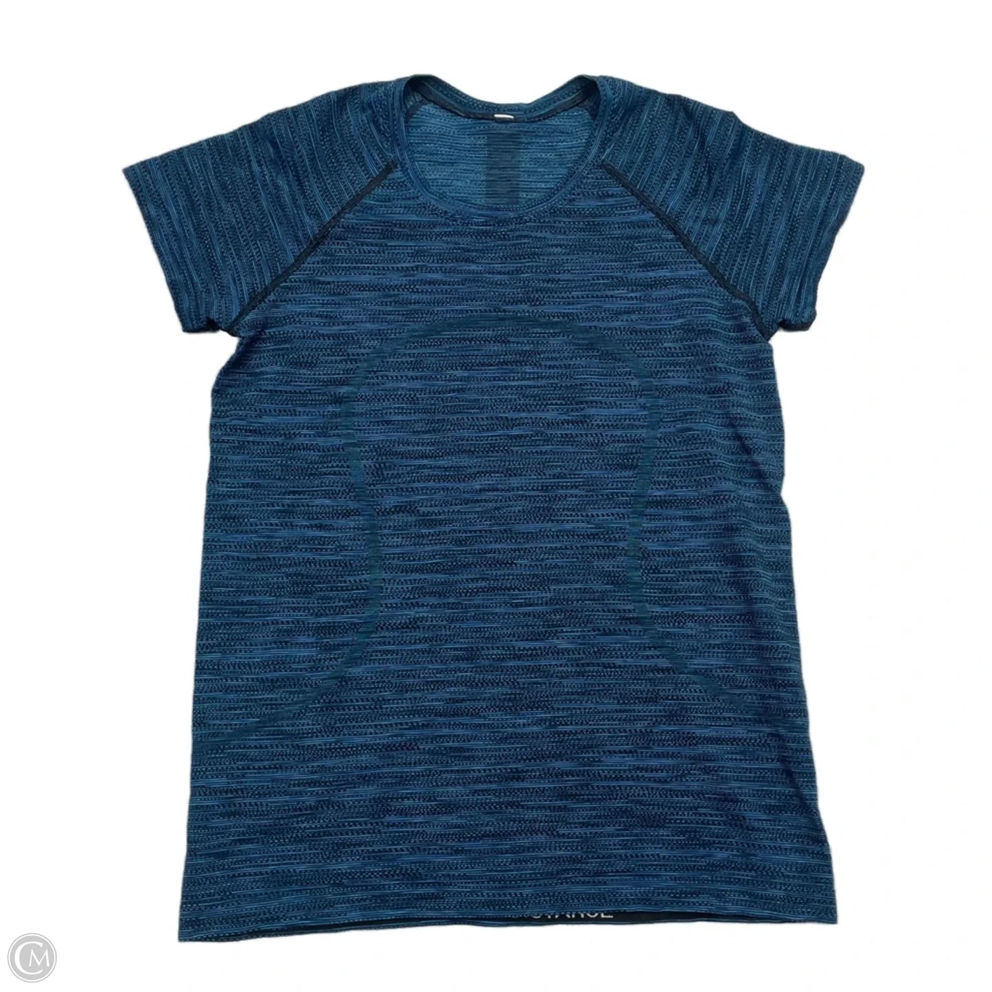 Athletic Top Short Sleeve By Lululemon In Teal, Size: M