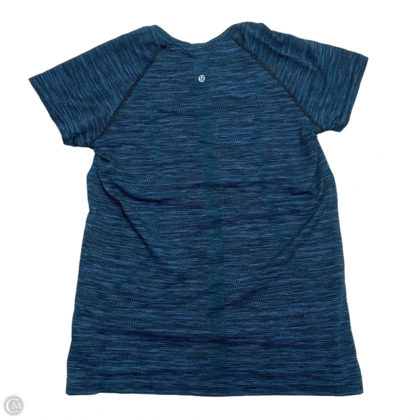 Athletic Top Short Sleeve By Lululemon In Teal, Size: M