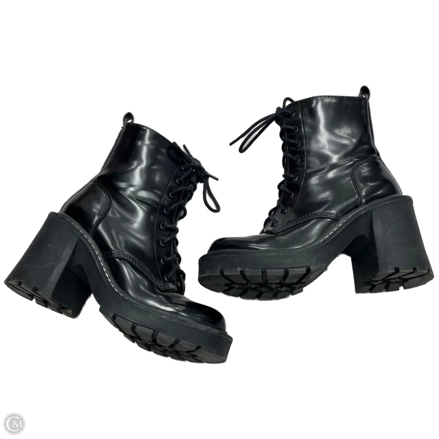 Boots Combat By Madden Girl In Black, Size: 5.5