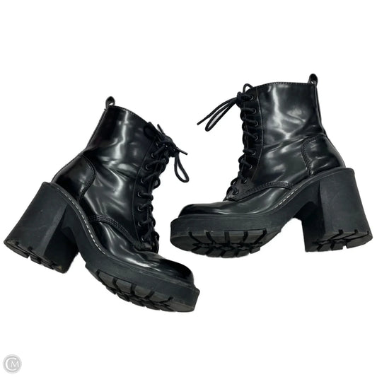 Boots Combat By Madden Girl In Black, Size: 5.5