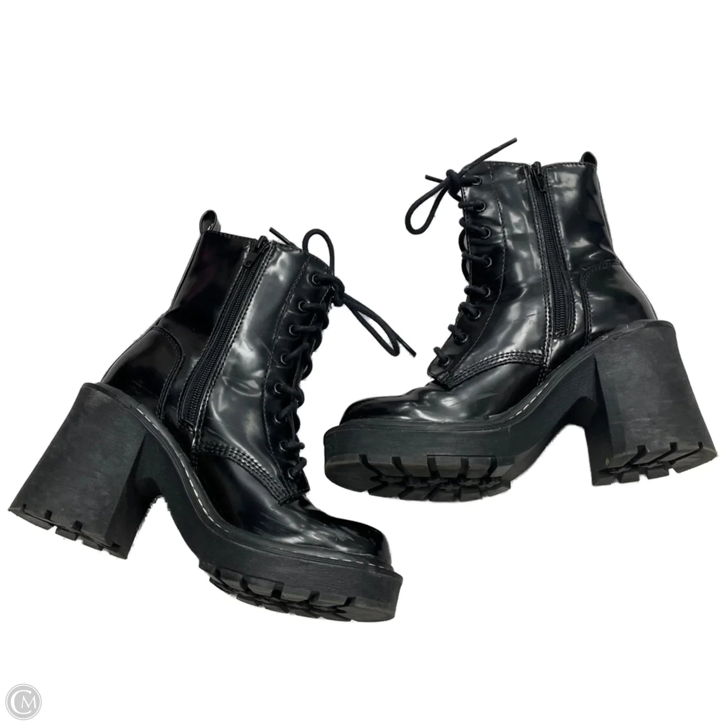 Boots Combat By Madden Girl In Black, Size: 5.5