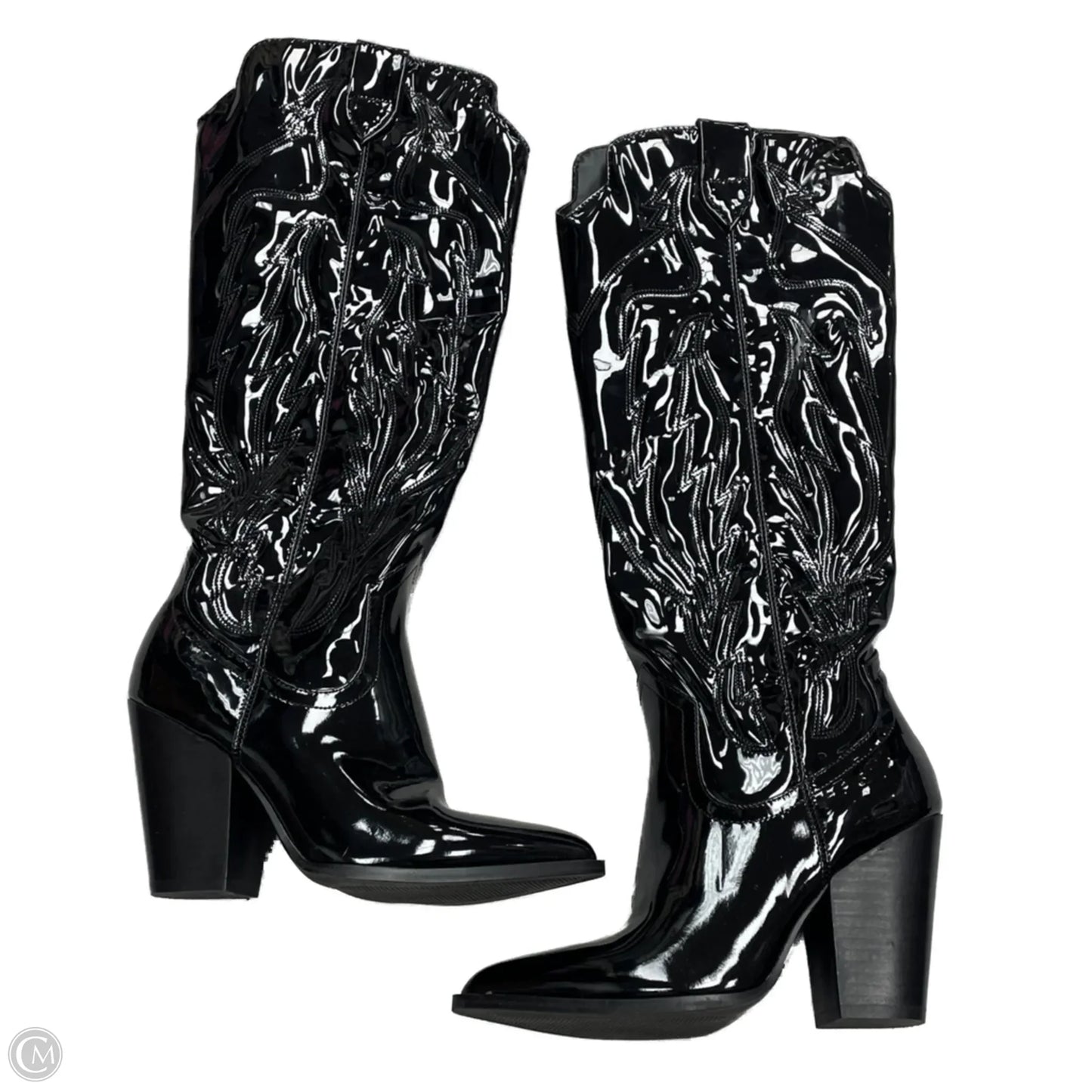 Boots Western By Steve Madden In Black, Size: 5.5
