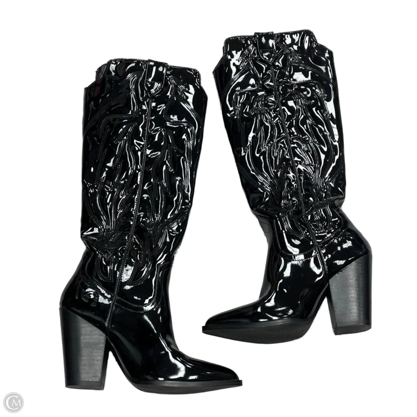 Boots Western By Steve Madden In Black, Size: 5.5