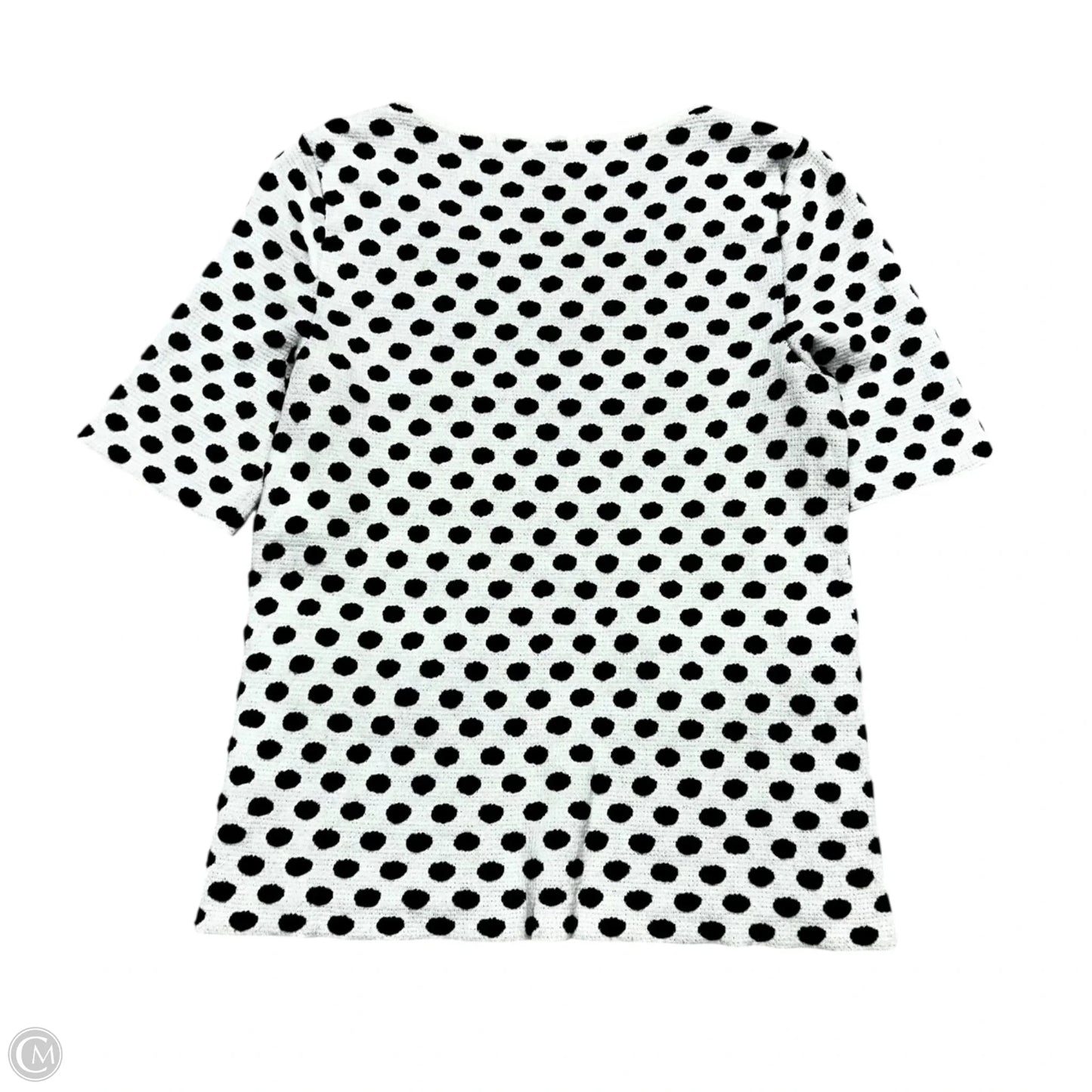 Sweater Short Sleeve By Moth In Black & White, Size: Xxs