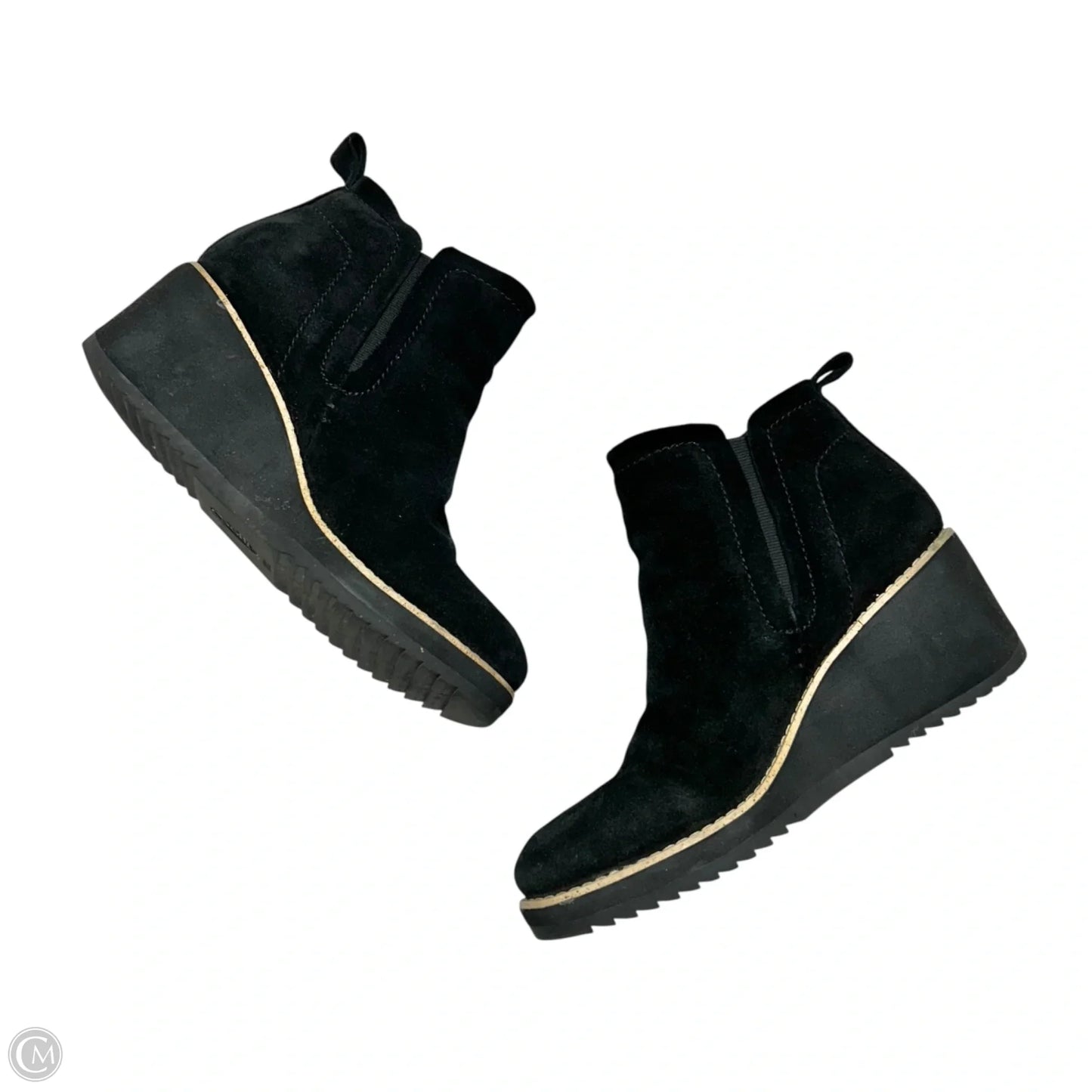 Boots Ankle Heels By Sofft In Black, Size: 7