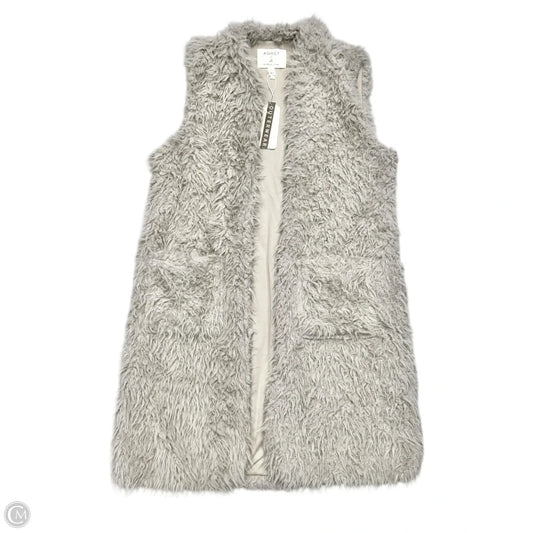 Vest Faux Fur & Sherpa By Ashley By 26 Int In Grey, Size: Xl
