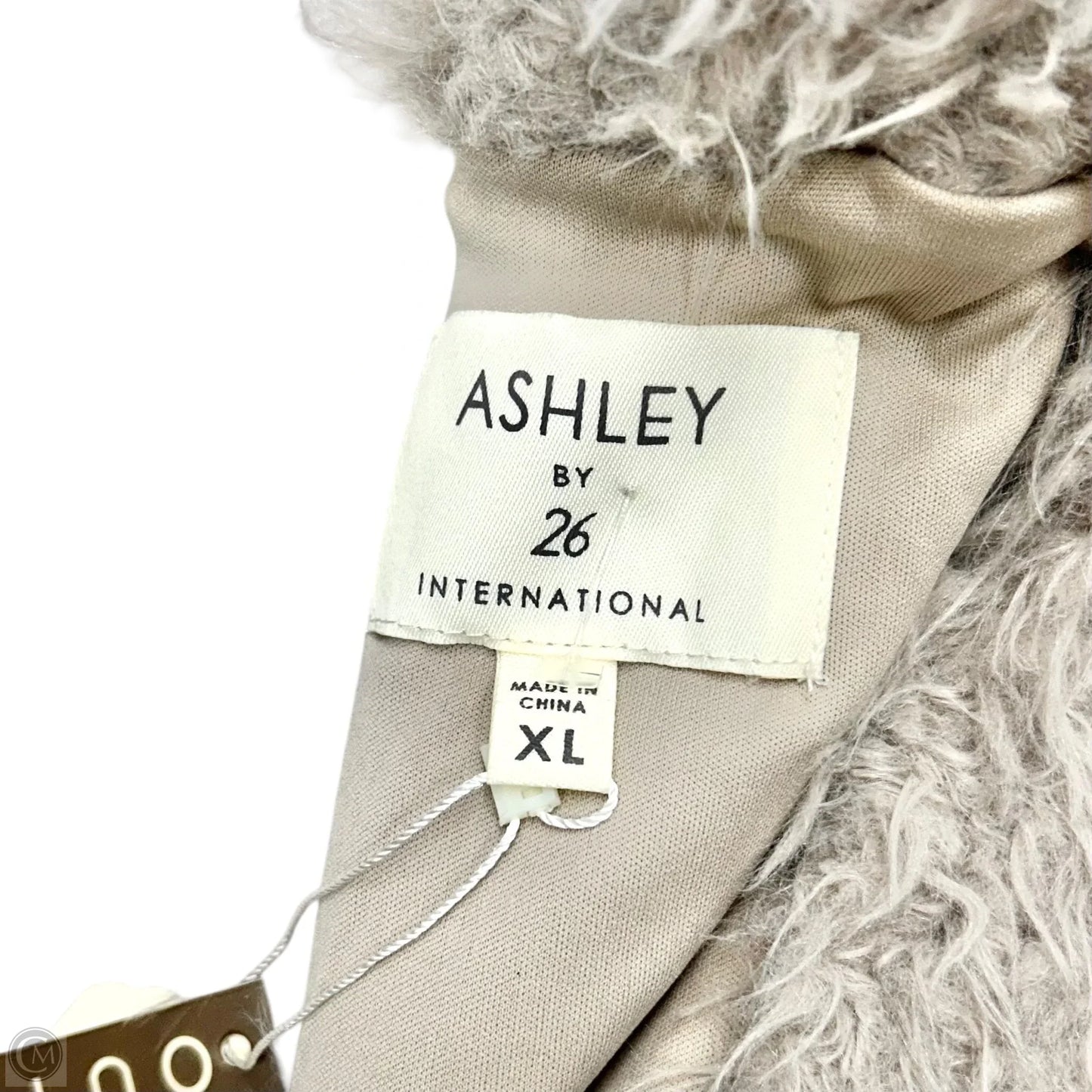 Vest Faux Fur & Sherpa By Ashley By 26 Int In Grey, Size: Xl