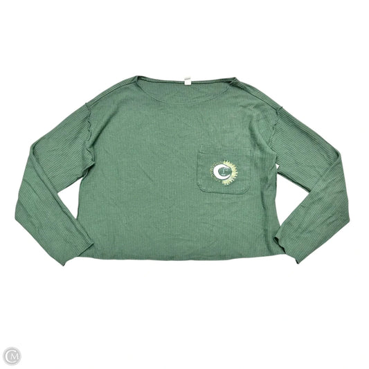 Top Long Sleeve By Daily Practice By Anthropologie In Green, Size: Xs