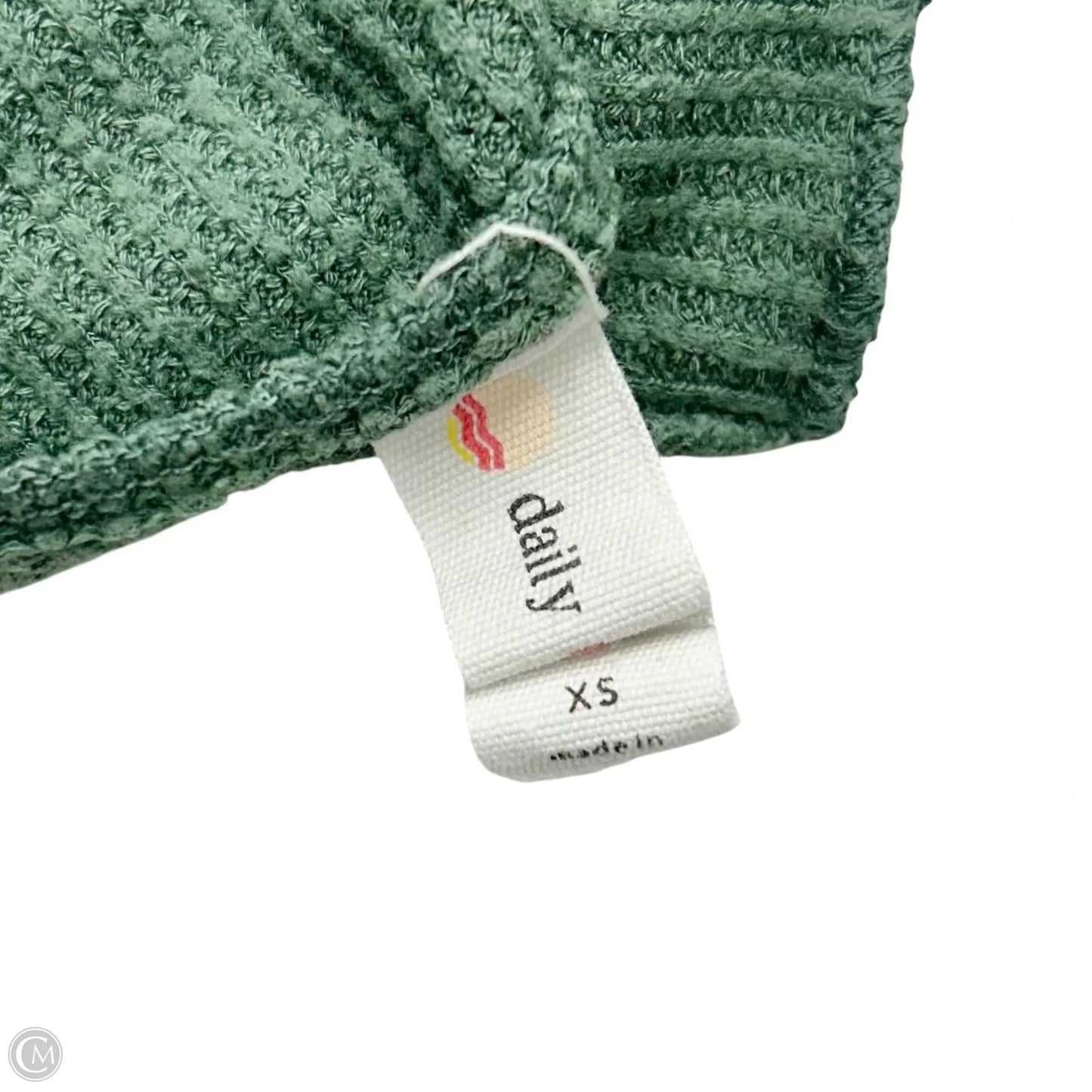 Top Long Sleeve By Daily Practice By Anthropologie In Green, Size: Xs