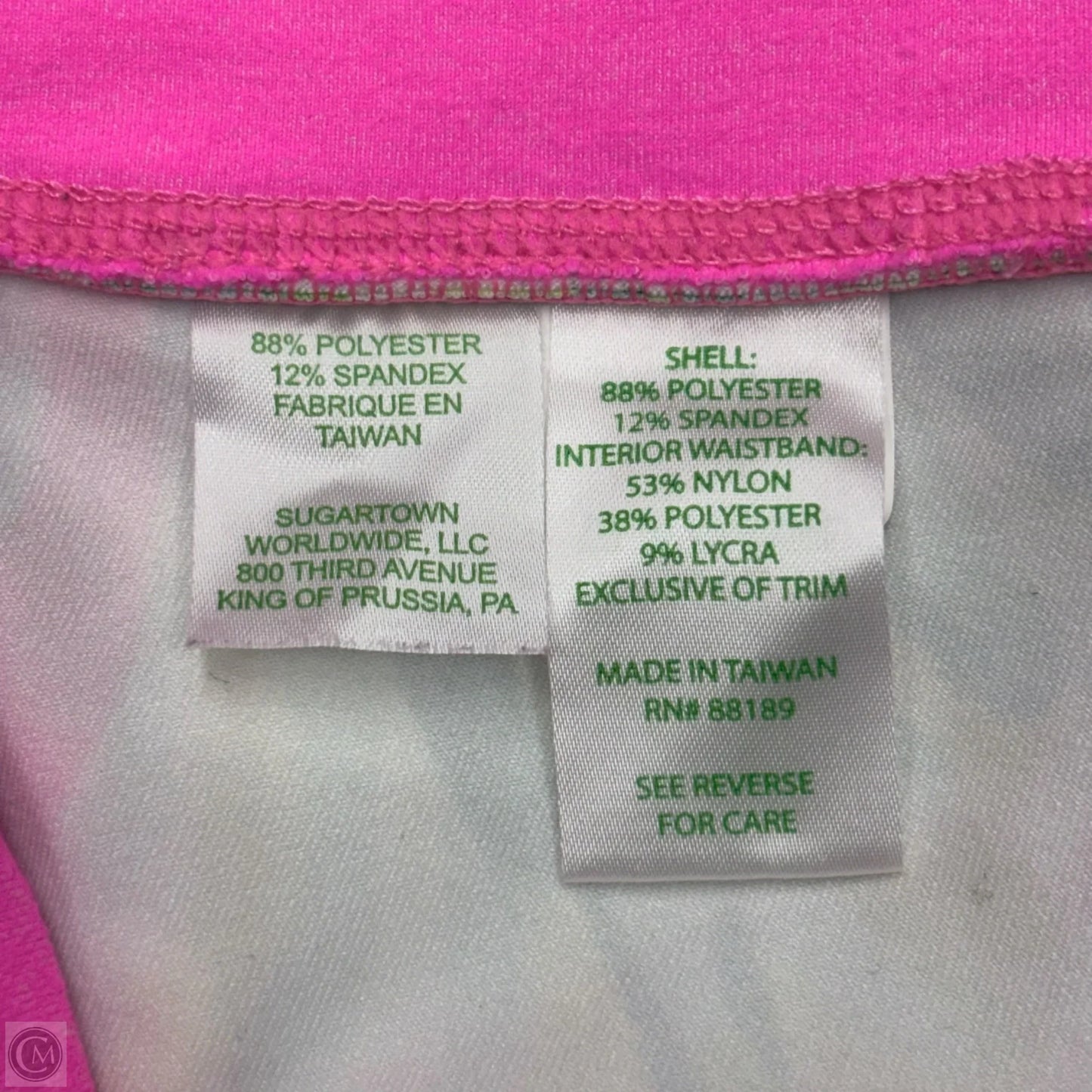 Pants Designer By Lilly Pulitzer In Green & Pink, Size: S