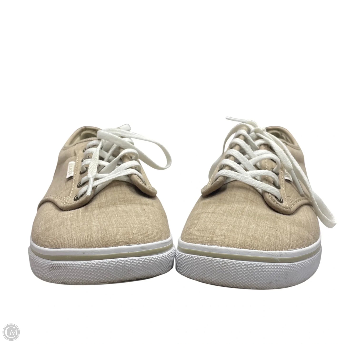 Shoes Sneakers By Vans In Tan & White, Size: 8