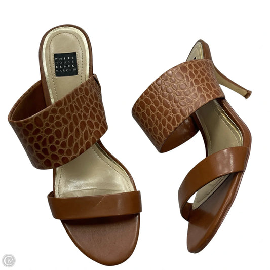 Sandals Heels Stiletto By White House Black Market In Brown, Size: 8