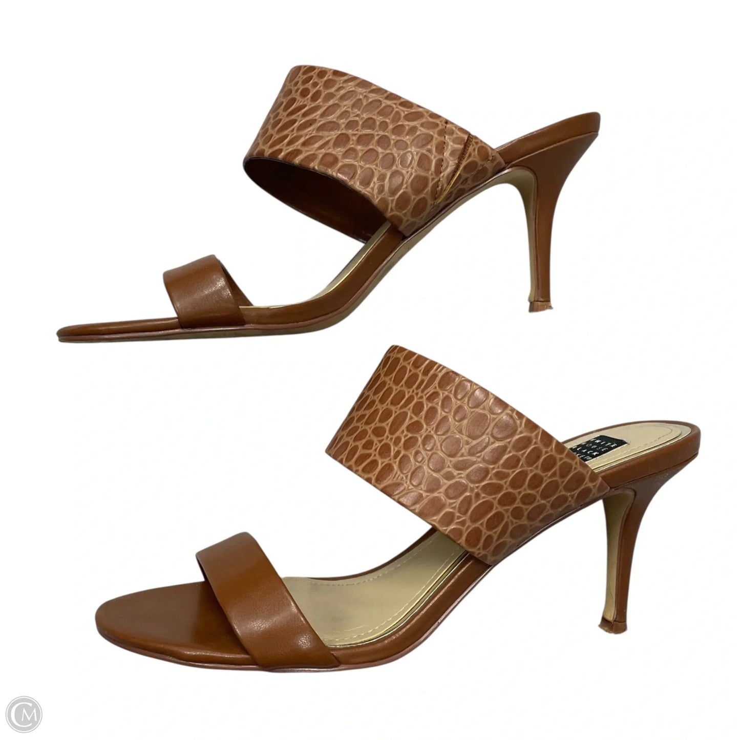 Sandals Heels Stiletto By White House Black Market In Brown, Size: 8