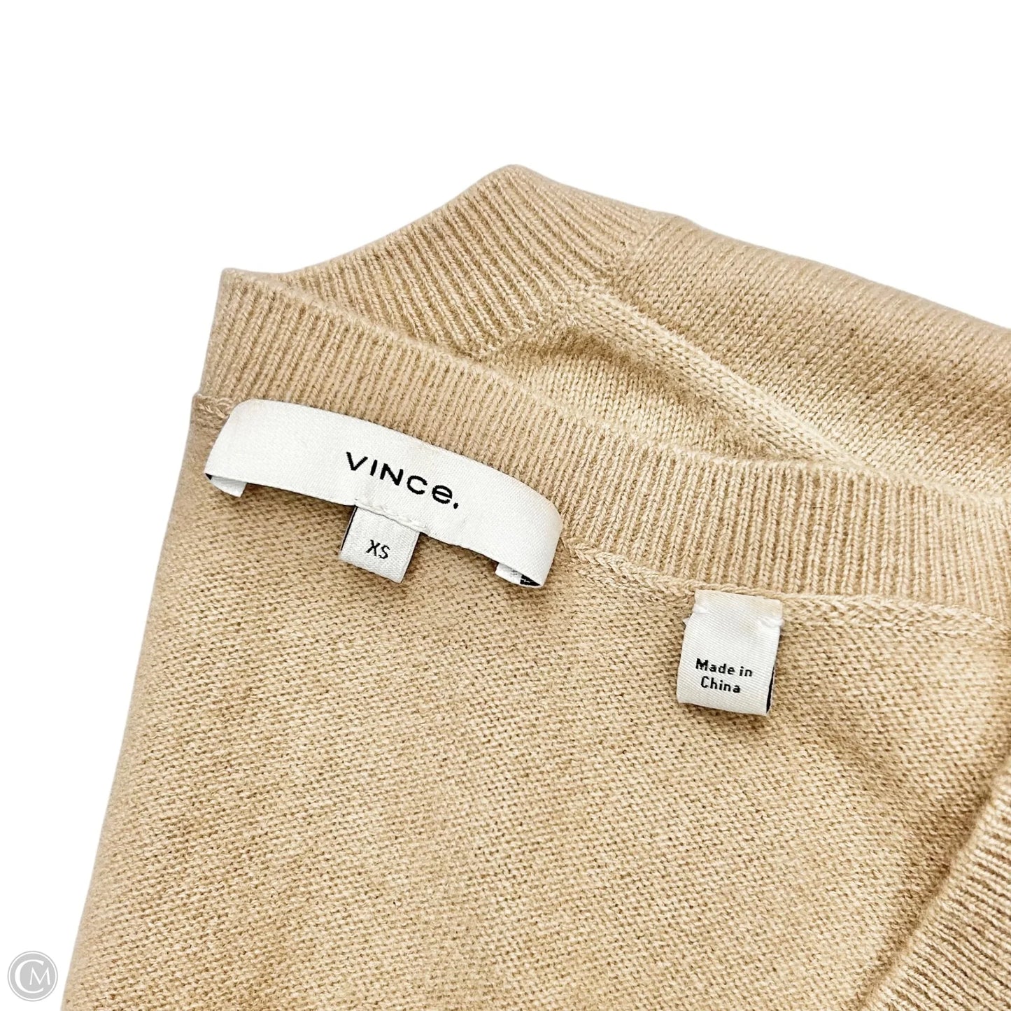 Sweater Cashmere By Vince In Tan, Size: Xs