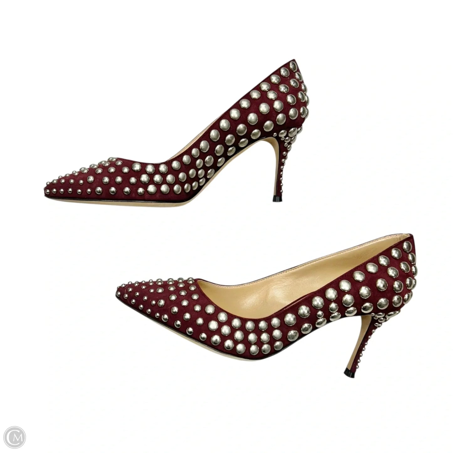 Shoes Heels Kitten By Sergio Rossi In Maroon, Size: 5.5