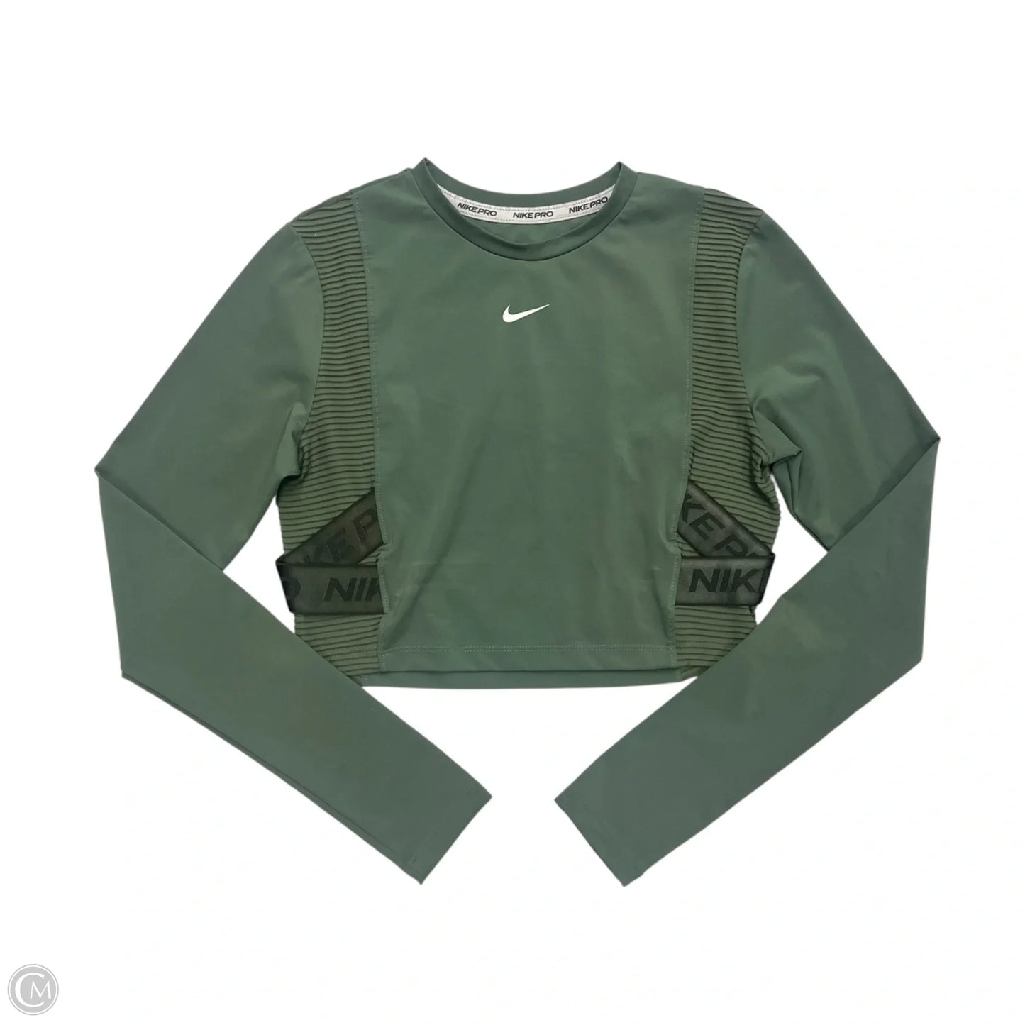 Athletic Sweatshirt Crewneck By Nike Apparel In Green, Size: M