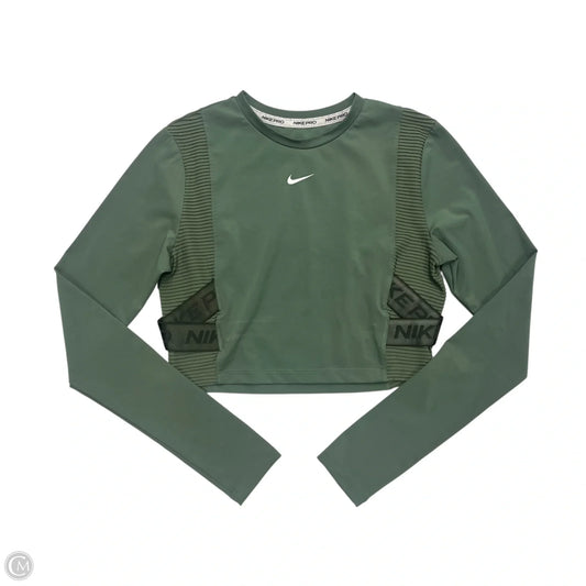 Athletic Sweatshirt Crewneck By Nike Apparel In Green, Size: M