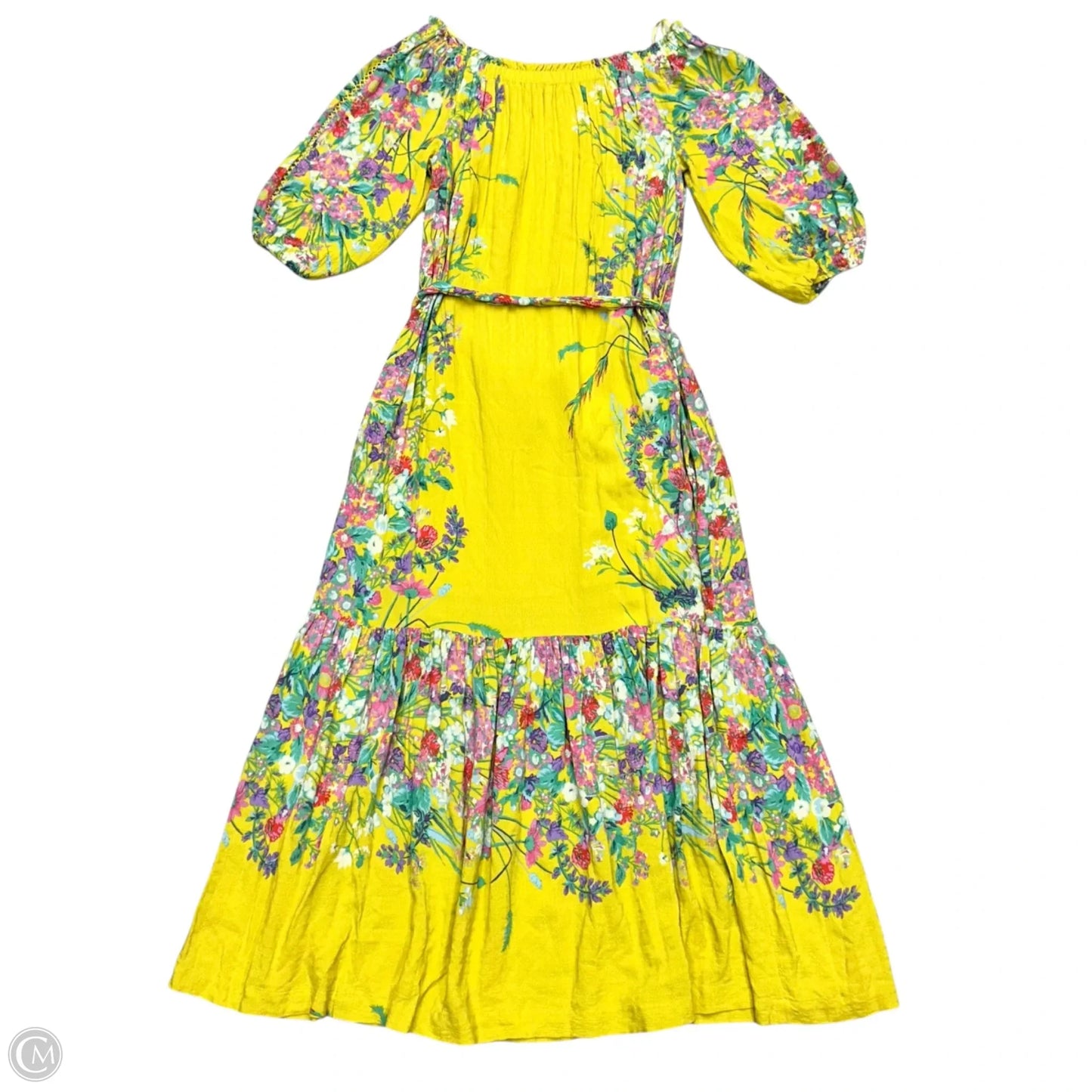 Dress Casual Maxi By Anthropologie In Yellow, Size: Xs
