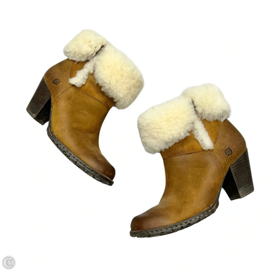 Boots Ankle Heels By Born In Tan, Size: 7