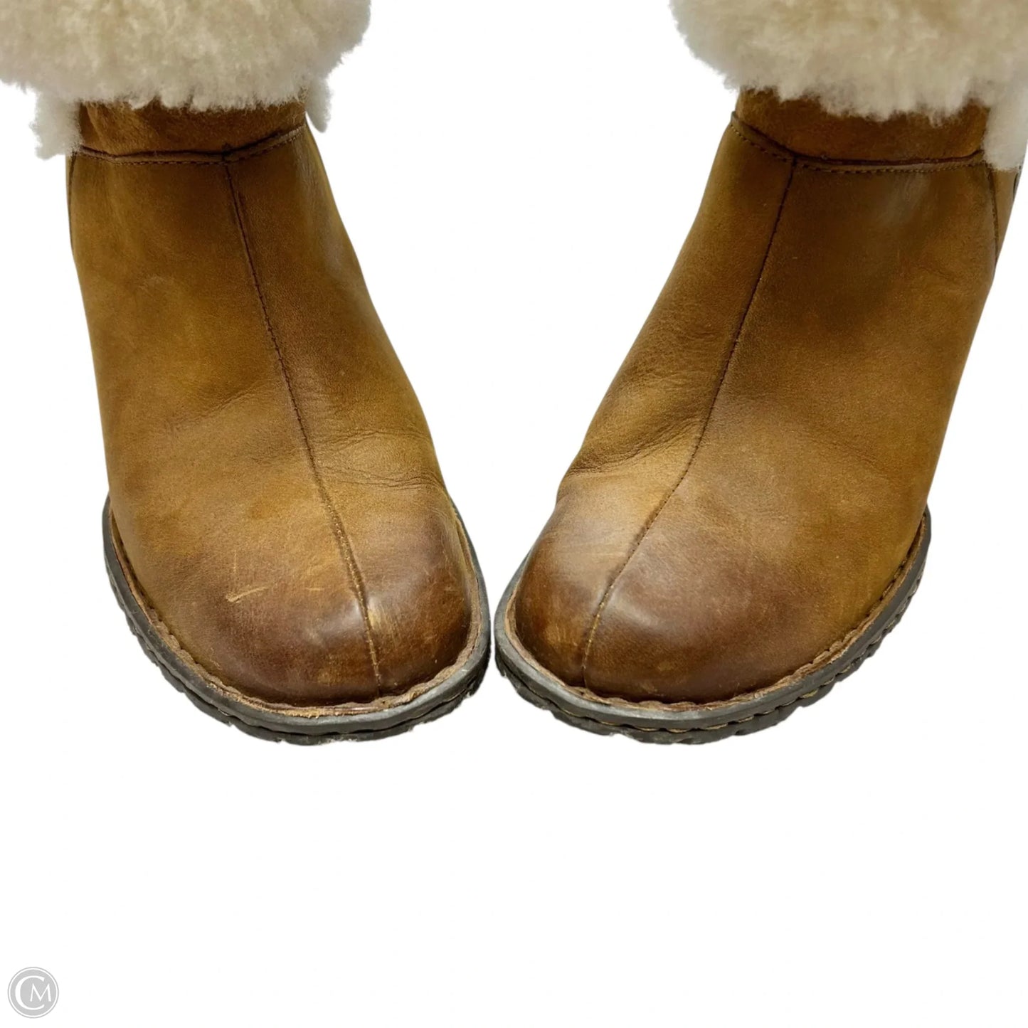 Boots Ankle Heels By Born In Tan, Size: 7