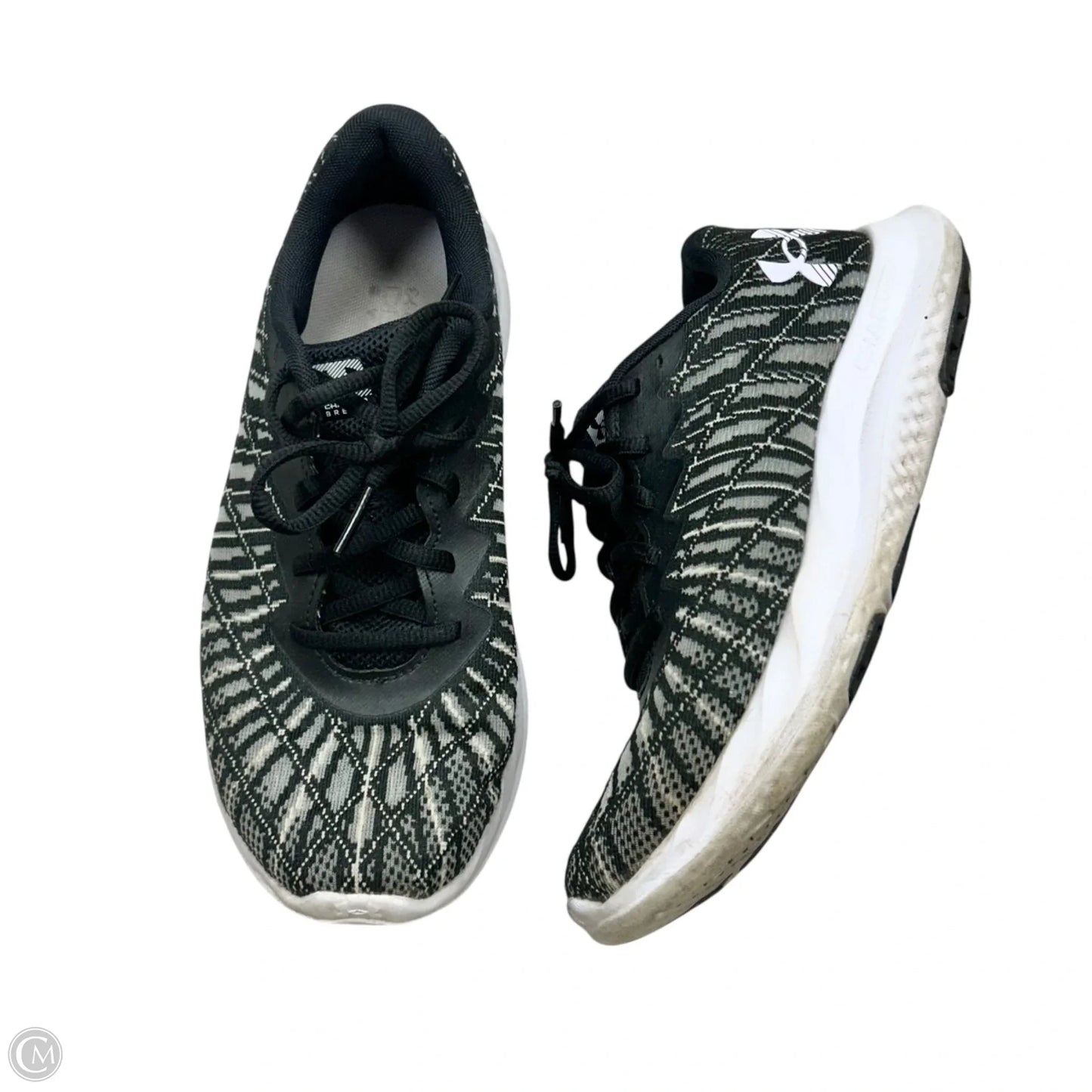 Shoes Athletic By Under Armour In Black & White, Size: 7