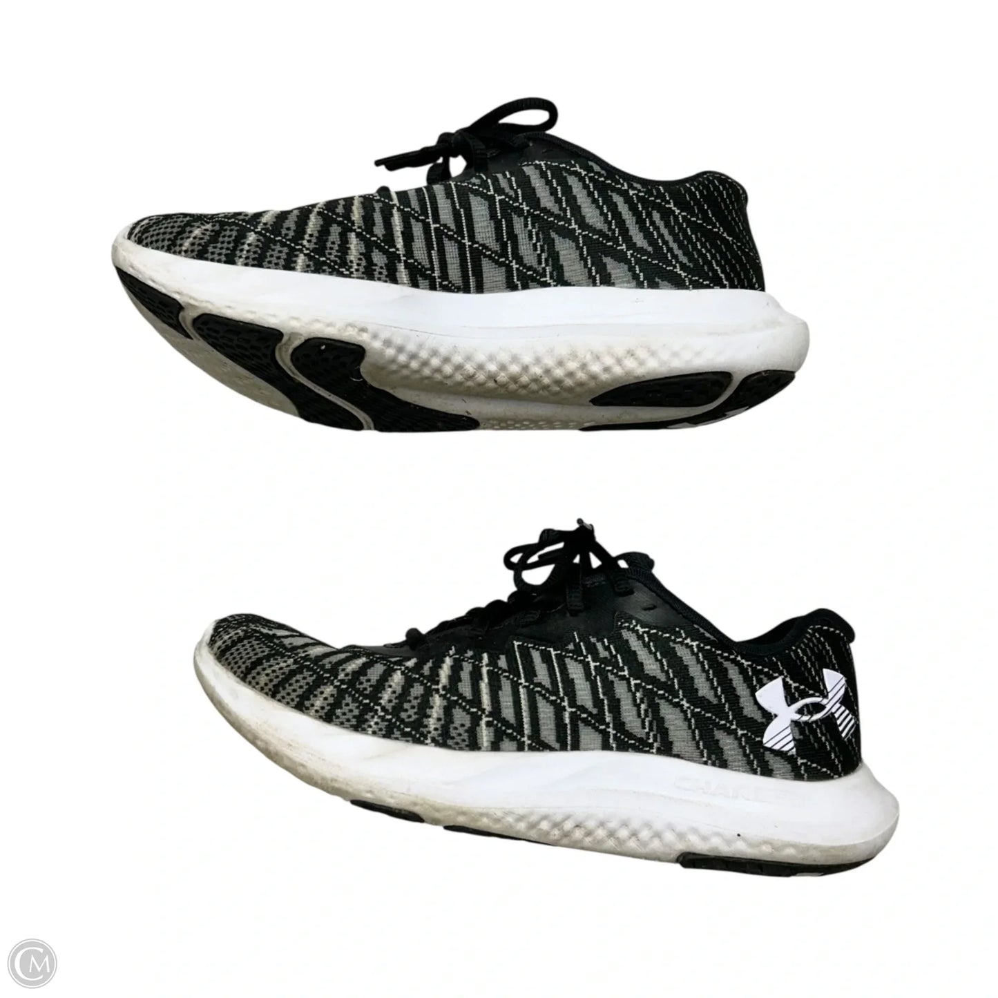 Shoes Athletic By Under Armour In Black & White, Size: 7