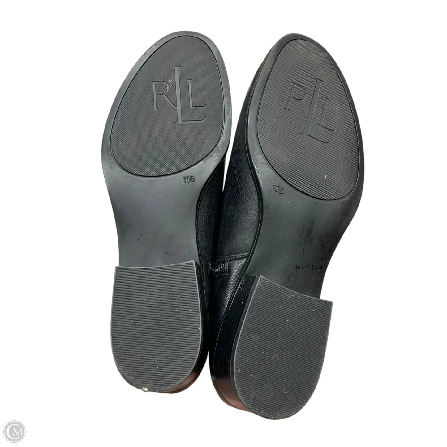 Boots Mid-calf Flats By Ralph Lauren In Black, Size: 10
