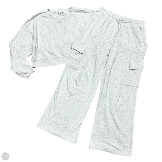 Athletic Pants 2pc By Chaser In Grey, Size: S
