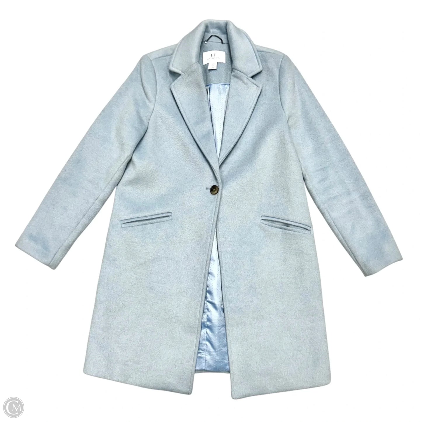 Coat Designer By Halston In Blue, Size: M