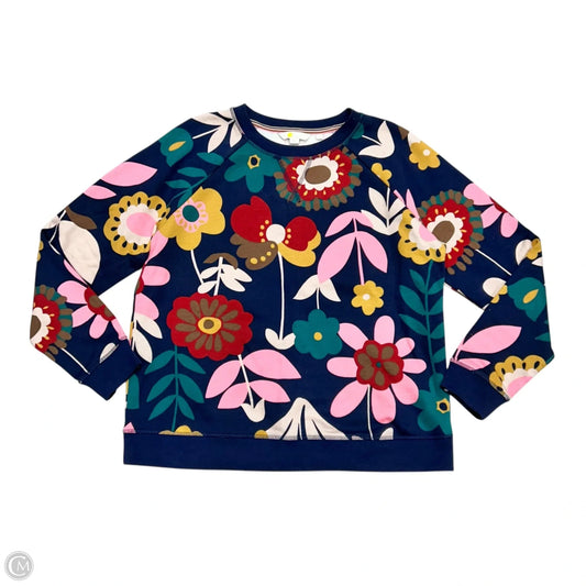 Sweatshirt Crewneck By Boden In Floral Print, Size: M