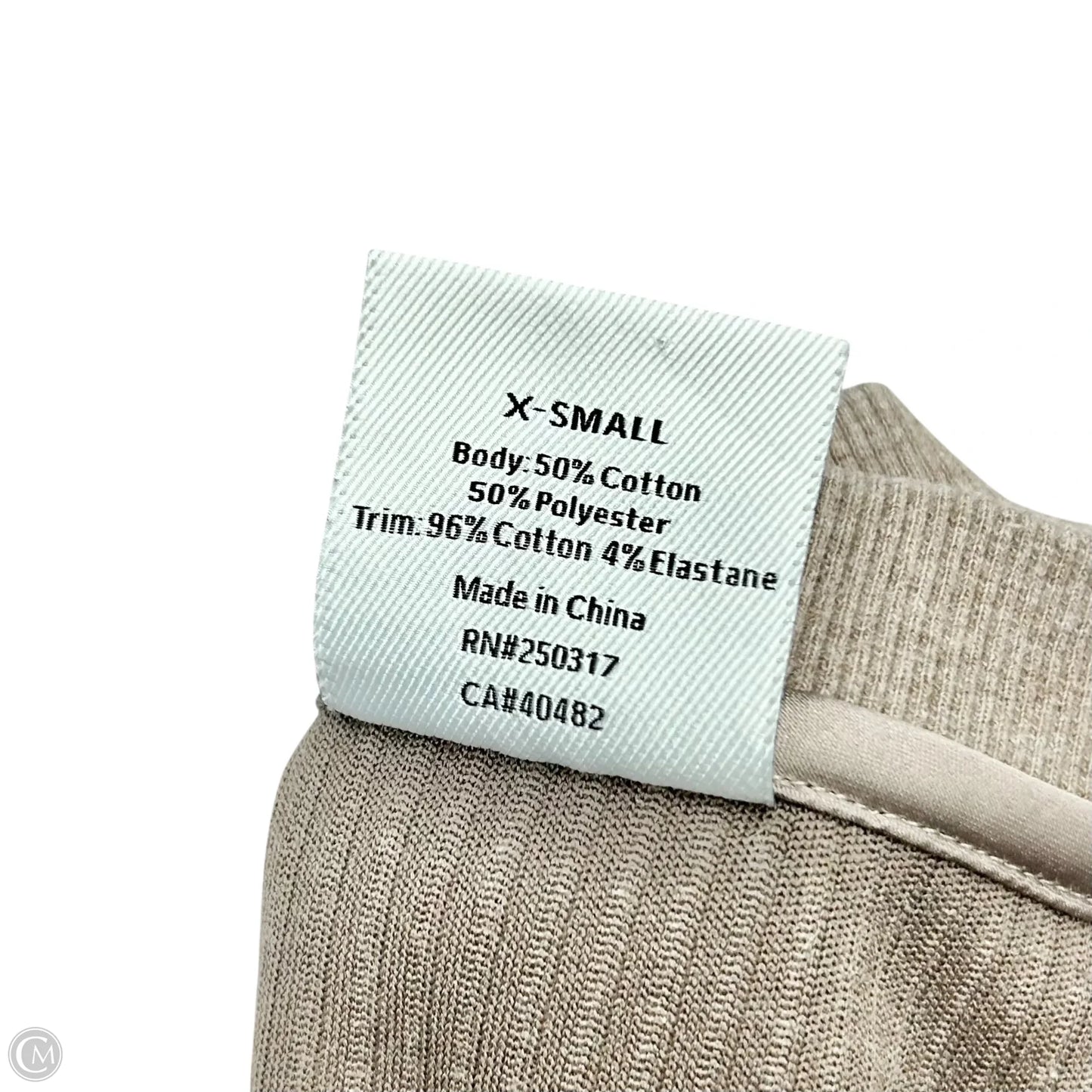 Sweatshirt Crewneck By Varley In Tan, Size: Xs