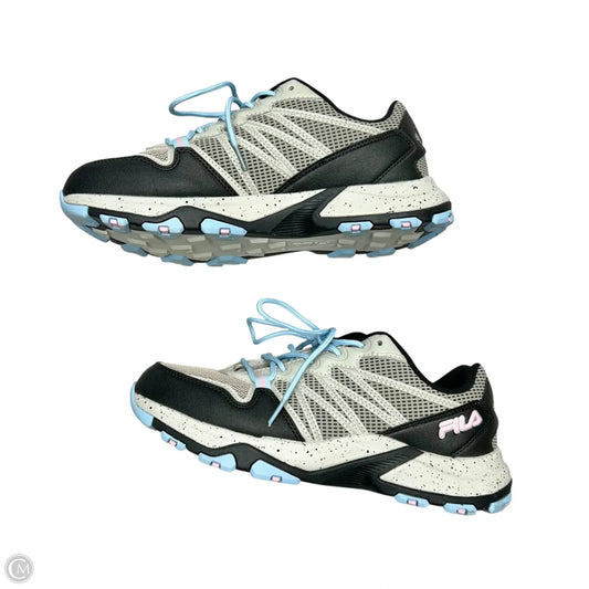 Shoes Athletic By Fila In Black & Grey, Size: 8.5