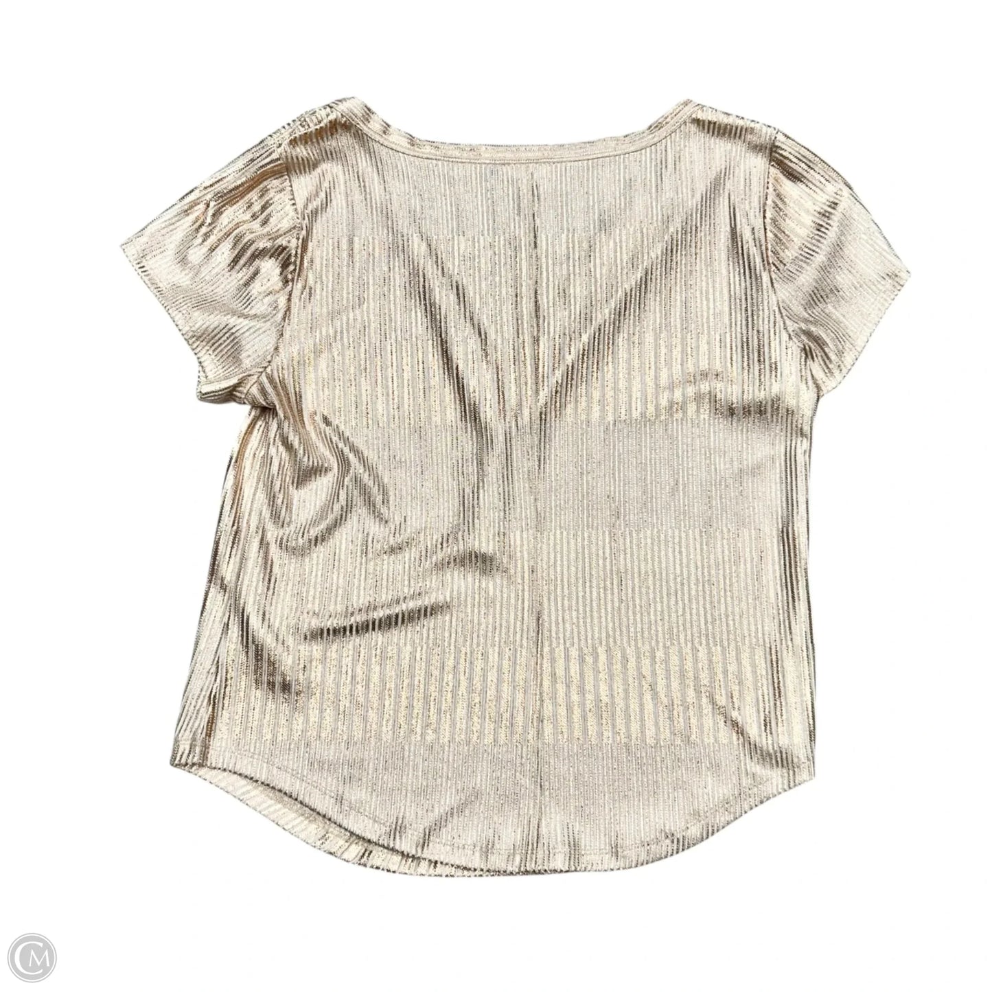 Top Short Sleeve By Pilcro In Gold, Size: Xl