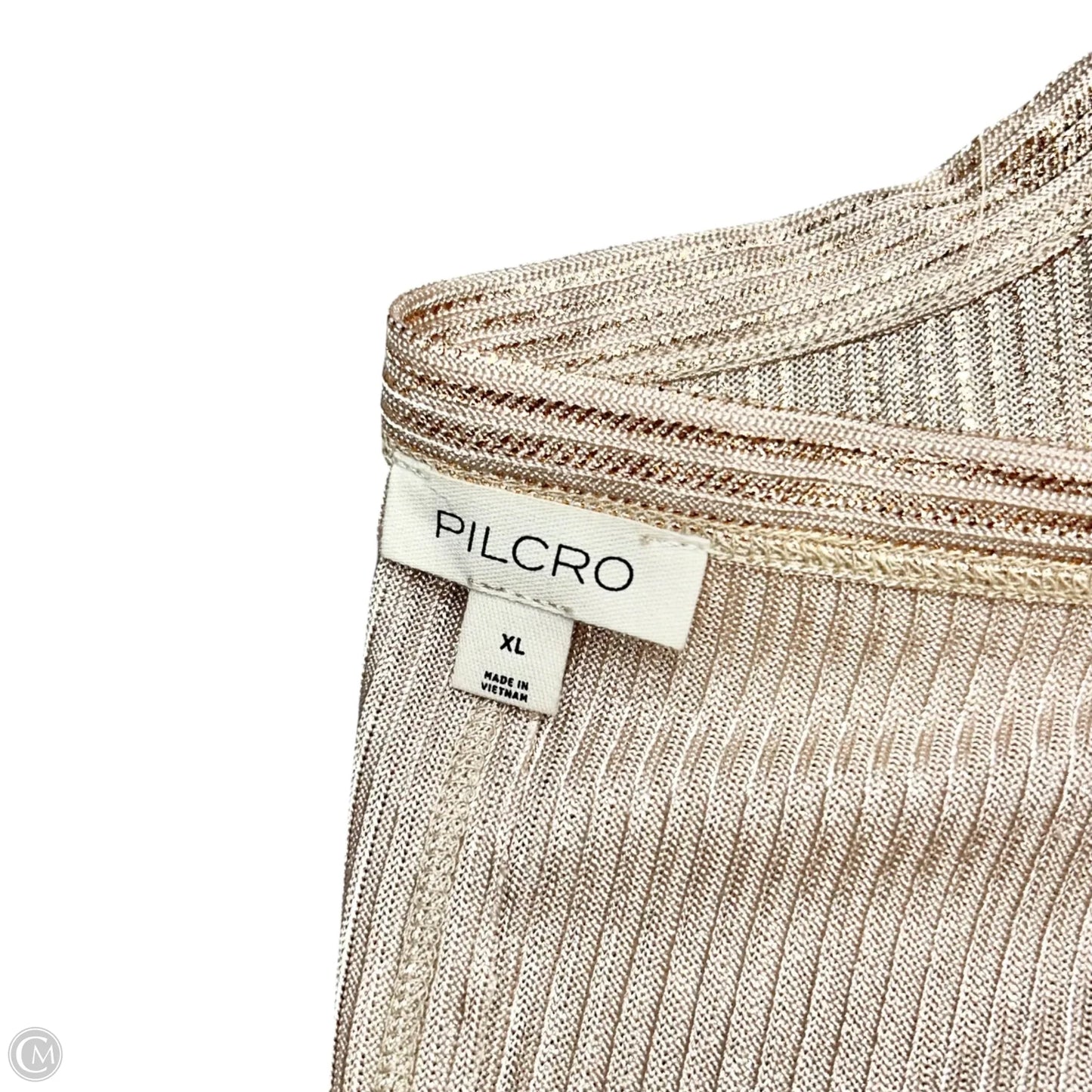 Top Short Sleeve By Pilcro In Gold, Size: Xl