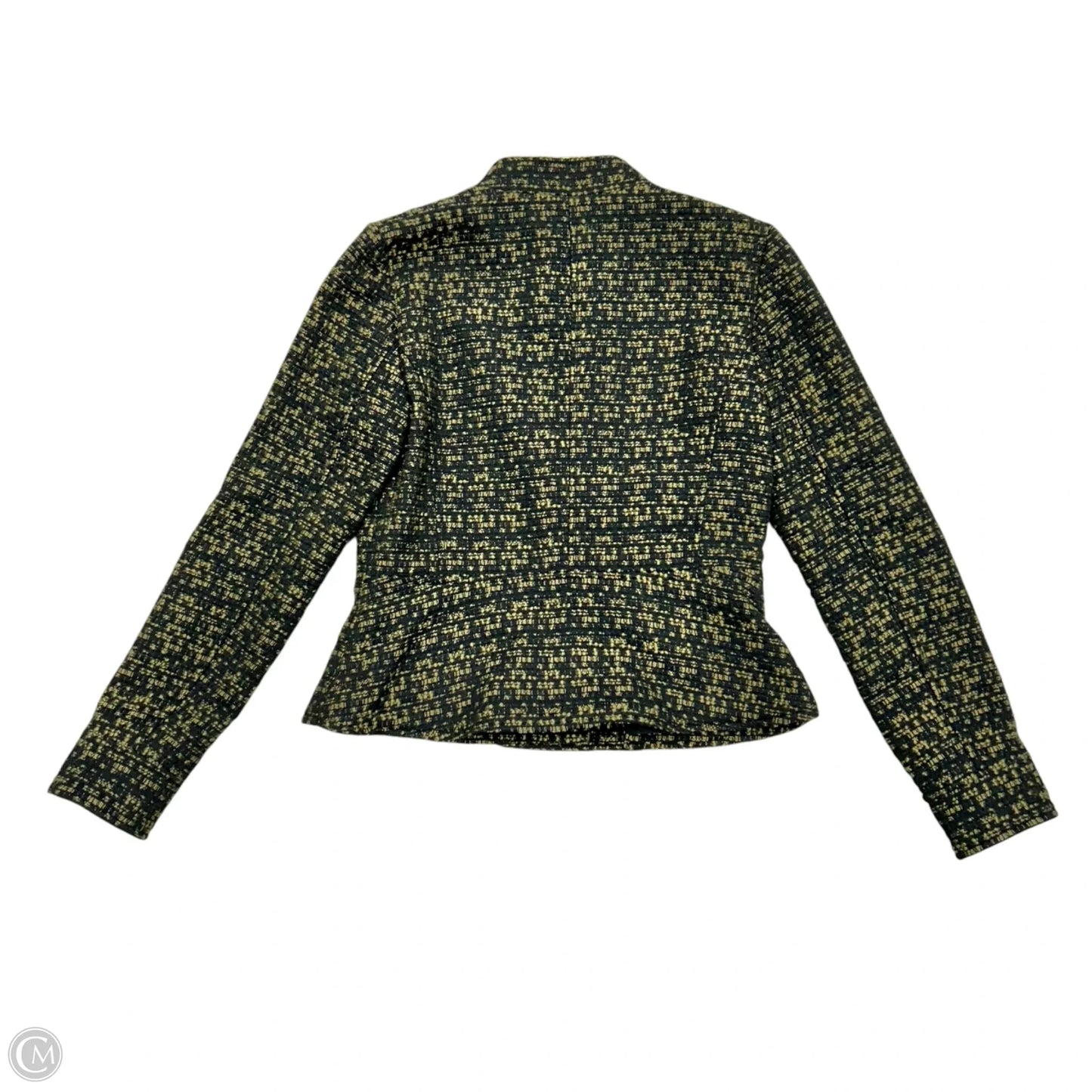 Jacket Moto By Ann Taylor In Black & Green, Size: Xs