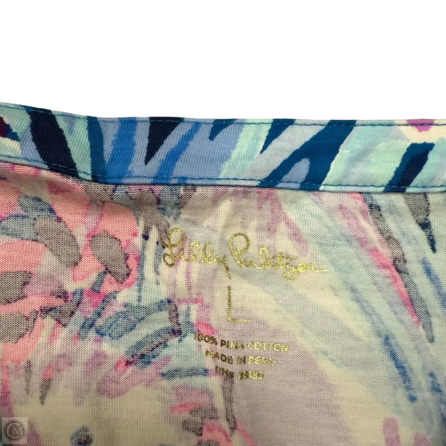 Dress Designer By Lilly Pulitzer In Blue & Purple, Size: L
