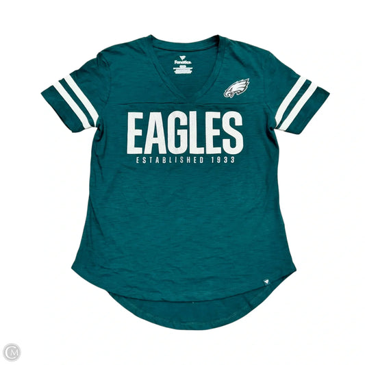 Top Short Sleeve By Fanatics In Teal, Size: S