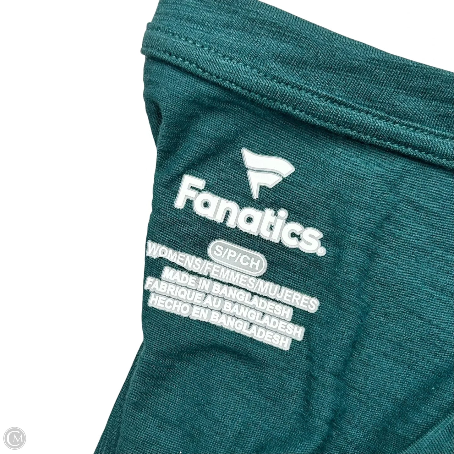 Top Short Sleeve By Fanatics In Teal, Size: S
