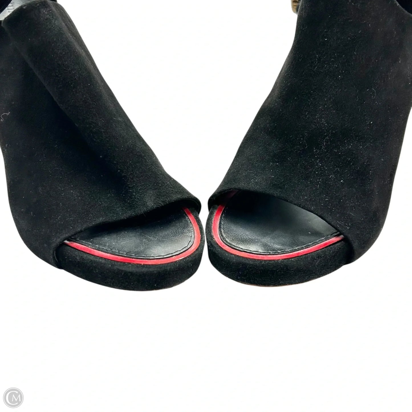 Sandals Luxury Designer By Celine In Black & Brown, Size: 7