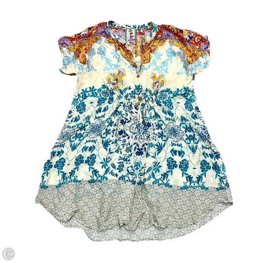 Tunic Short Sleeve By Johnny Was In Multi-colored, Size: S