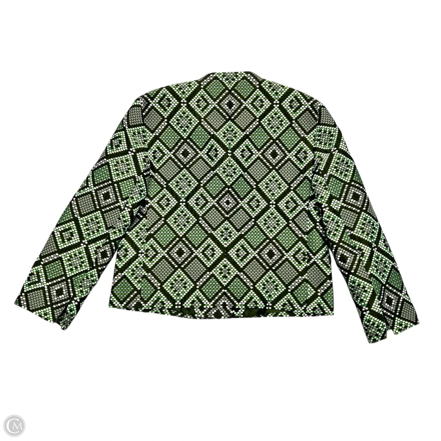 Blazer By Akris In Green & White, Size: M