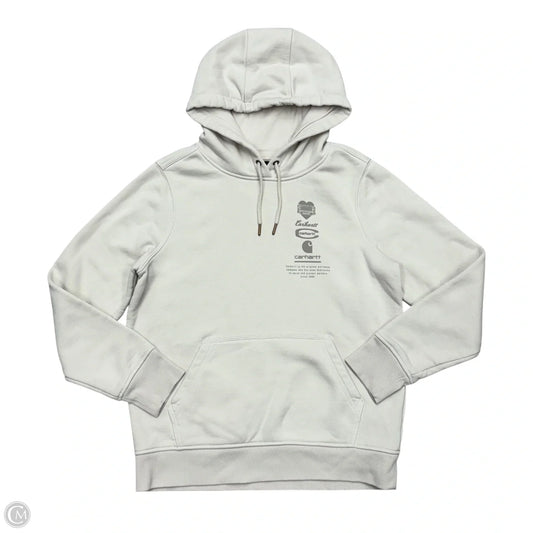 Sweatshirt Hoodie By Carhartt In Cream, Size: M