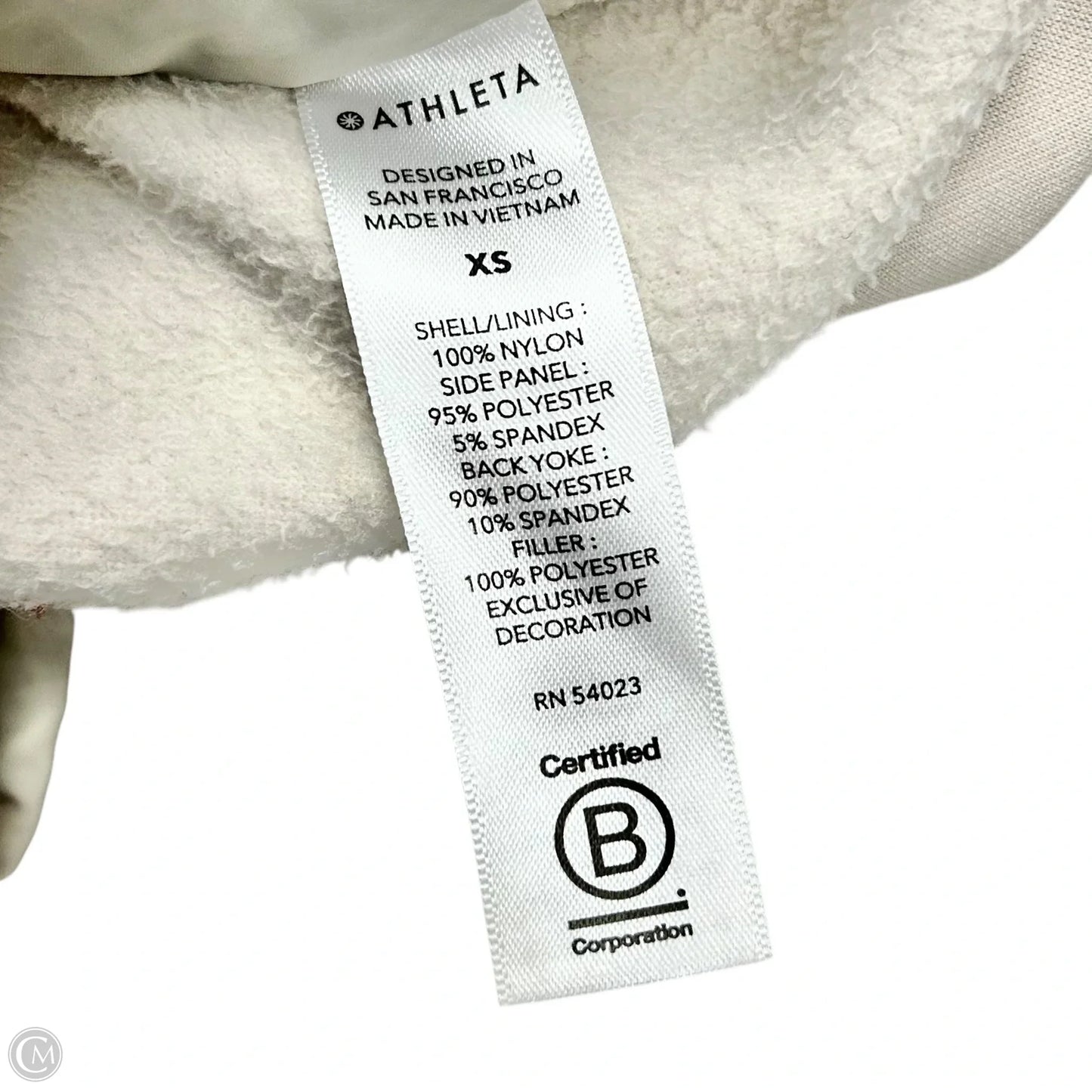 Athletic Jacket By Athleta In Cream, Size: Xs